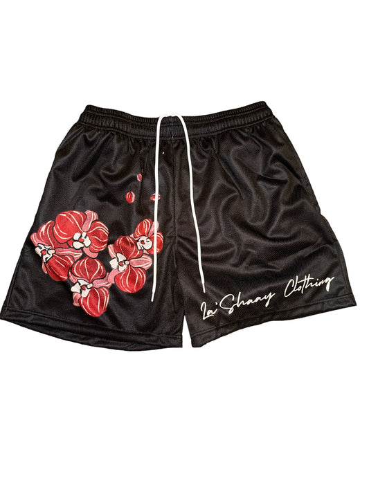 LC Junior Black Mesh Shorts