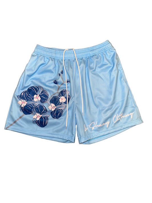 LC Ko’Ryn Blue Mesh Shorts